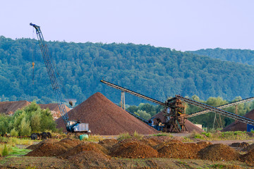 Fototapeta premium Gravel quarry