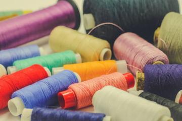 Colorful sewing thread