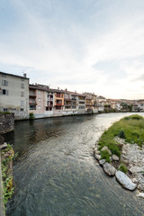 Obraz premium Le Salat river in Saint Girons, France