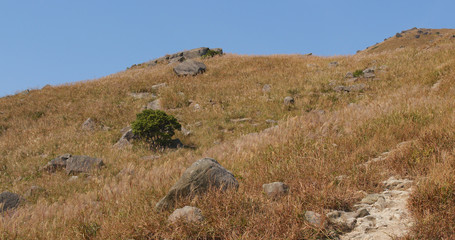 Sunset peak at autumn