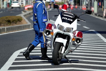 a motorcycle policeman