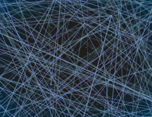 Modern abstract vector illustration. Futuristic colorful background with linear connections of virtual neural network. Intricated digital system. Complex trace routing in deep web. Element of design.