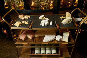 Assortment of cheeses