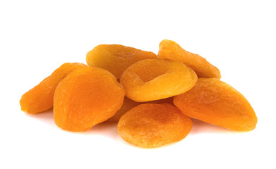 dried apricots isolated
