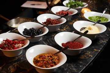 Vegetarian dishes set