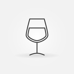 Wine glass minimal icon