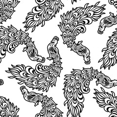 孔雀のパターン