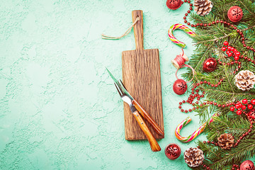 Christmas table setting