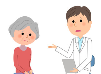 白衣の男性　問診　診察