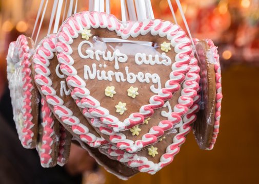 Lebkuchenherzen N&uuml;rnberg