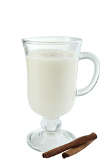 Traditional christmas drink eggnog