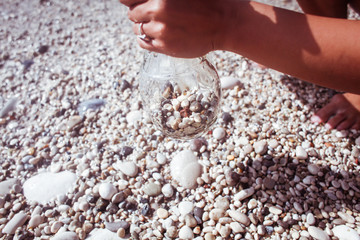 Young woman on the beach
