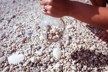Young woman on the beach