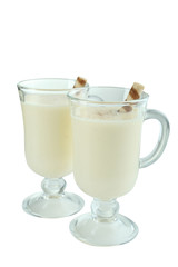 Traditional christmas drink eggnog