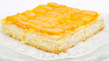 peach cheese cake