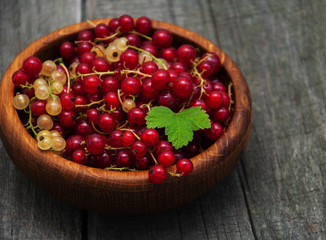 Bowl with red currant