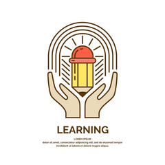 Modern linear illustration on the theme of Education.