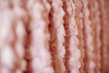 pink roses textile