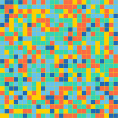 square mosaic color palette . color combo harmony