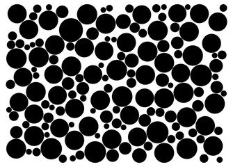 random dots on white background