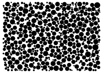 random dots on white background