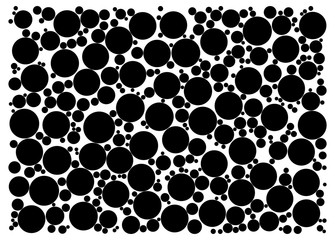 random dots on white background