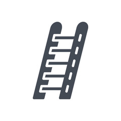 Firefight service silhouette icon ladder