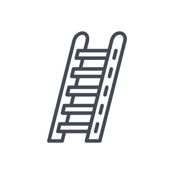 Firefight service line icon ladder