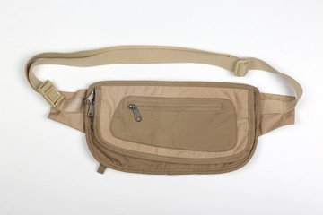 waist bag for carrying documents.