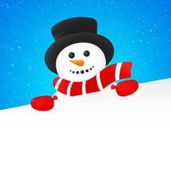 Smiling Santa Claus - banner. Vector.