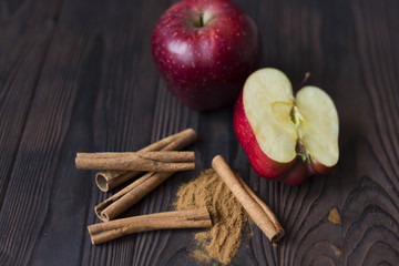 apple with cinnamon