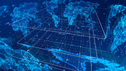 Hollow Looking News World Map