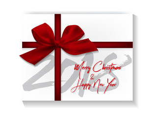 Happy new year 2018 greeting card and merry christmas