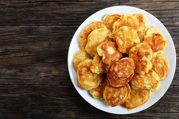 Apple Greek Yogurt Pancakes on platter