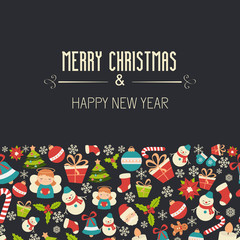 Fototapeta premium Christmas vector background