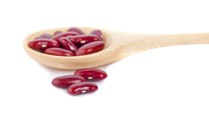 red beans isolated on the white background
