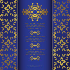 Vintage card on seamless background. Can be used as certificate or diploma