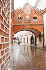 Characteristic building in Krakow, Poland