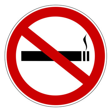 No smoking prohibiting sign