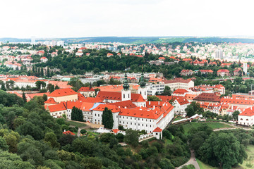 Fototapeta na wymiar Top view of Prague's Old Town