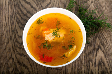 Salmon soup