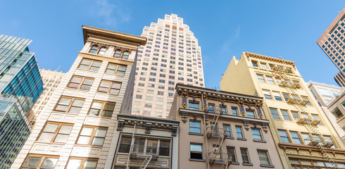 Buildings of San Francisco from street level