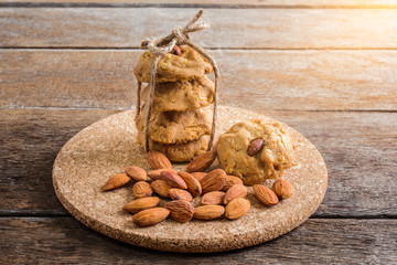 Healthy homemade almond cookies