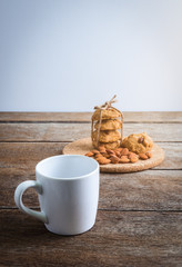 Healthy homemade almond cookies