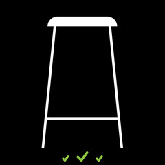 Christmas cookie it is white icon .