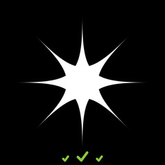 Star it is white icon .
