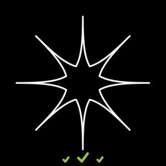 Star it is white icon .