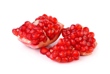pomegranate isolated on white background