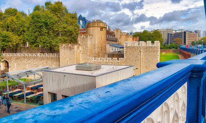 The Tower of London as seen from Tower Bridge
