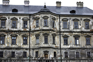 Podgoretsky castle. Elements of an ancient castle. Old castle.